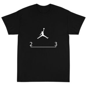 23 Jordan White Logo T-Shirt Black