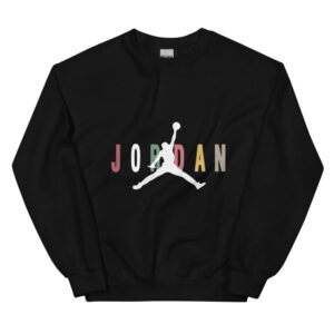 Nike Colorful Jordan White Logo Black Sweatshirt