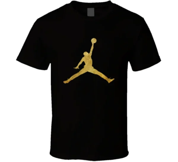 Black And Gold Jordan T-Shirt