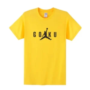 Jordan Yellow T-Shirt And Black Logo